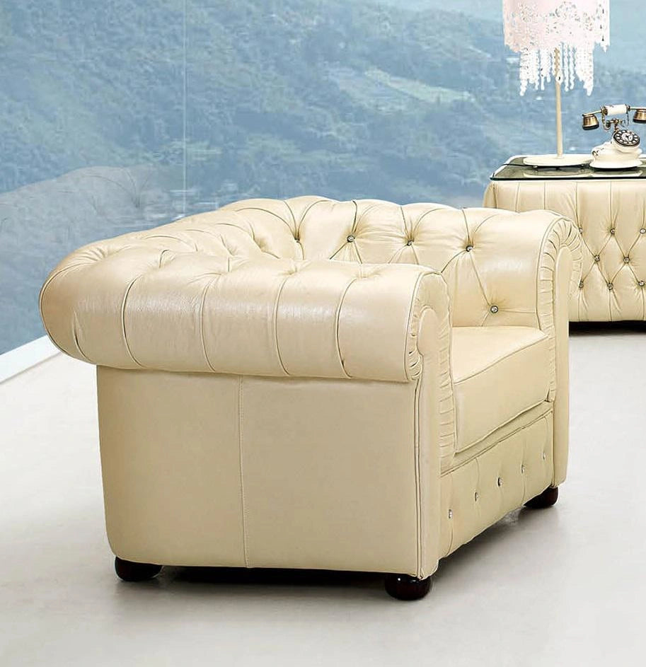 ESF Furniture 258 Living Room Chair in Ivory