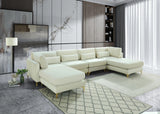 Julia Cream Velvet Modular Sectional (6 Boxes)