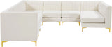 Alina Cream Velvet Modular Sectional