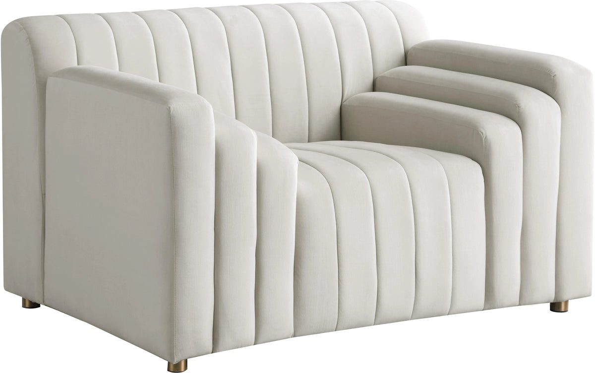 Naya Cream Velvet Chair