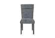 D86 Grey Dining Chair with Brown Legs
