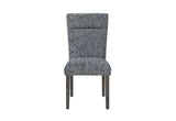 D86 Grey Dining Chair with Brown Legs