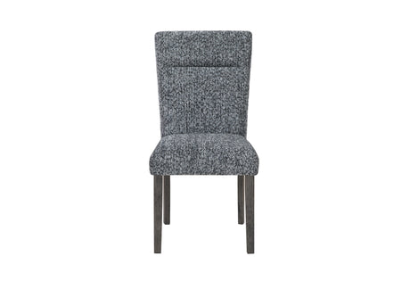 D86 Grey Dining Chair with Brown Legs