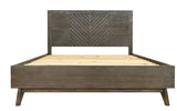 Daisy Mid-Century Dark Acacia Bed