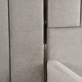Buckley - Modern Grey & Black Stainless Steel Bed