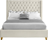 Barolo Cream Velvet Full Bed
