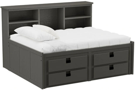 Elements International Cali Kids Twin Wall Bed in Sleek Gray image