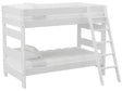 Elements International Cali Kids Twin over Twin Bunk Bed with Ladder in White image