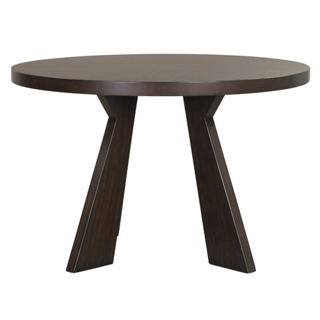 Chestnut Ridge 47" Round Table-Brown