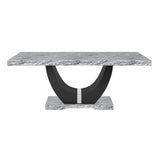 Lyra Dining Table Top And Base Bottom Marble