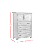 Jax Platform Storage Bedroom Set in Cherry