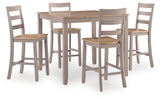 Harperfeld Counter Height Dining Table and 4 Counter Stools