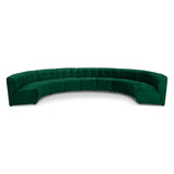 Limitless Green Velvet 9pc. Modular Sectional