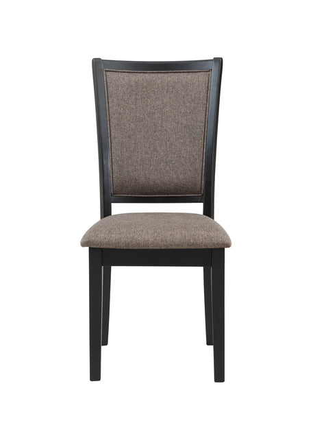 Potomac 60" Rectangle Dining Table & 4 Chairs-Brown/Black