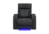 U8611 Blanche Power Recliner with Power Headrest and LED