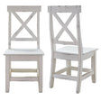 Elements International Britton Wooden Side Chair (Set of 2) in White image
