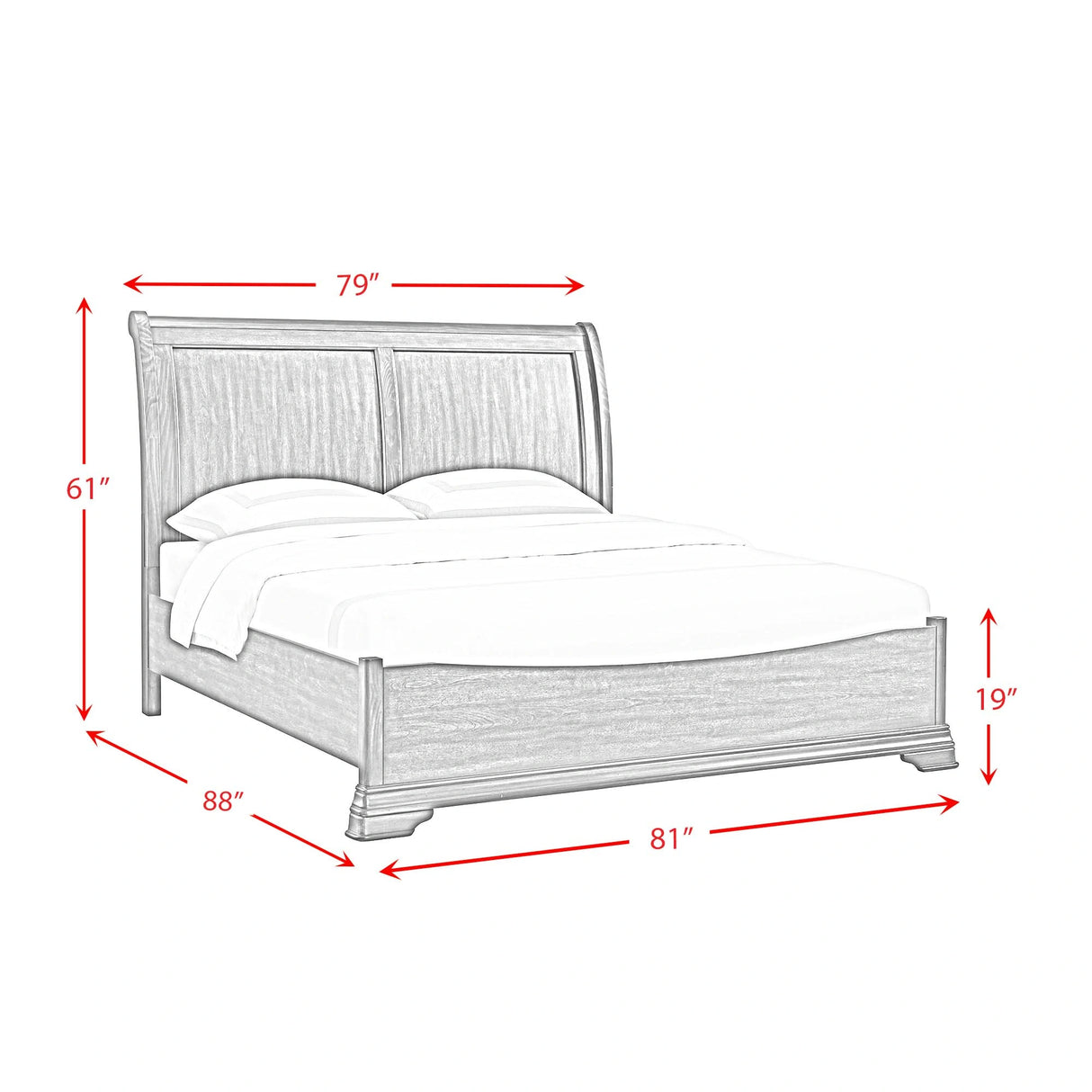 Phillipe Bed in Cherry