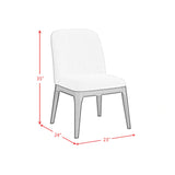 Sylvie Dining Side Chair with White Fabric (2 Per Carton)
