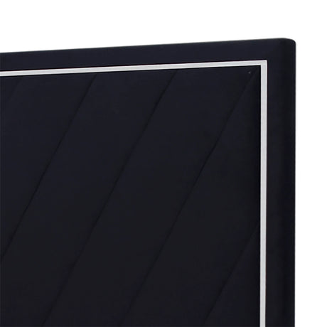 Ava 5/0 Q Headboard, Footboard & Slat Kit-Ebony