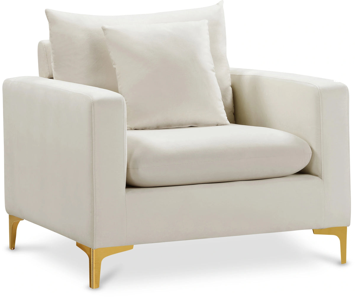 Naomi Cream Velvet Chair