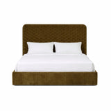 Trieste - Modern Brown Fabric Bed