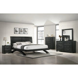 Allan Panel Bedroom Set in Black