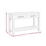 Avalanche Sofa Table in Antique White