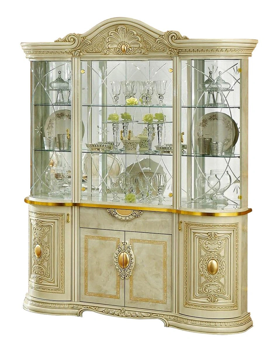 ESF Furniture Leonardo 4-Door China in Ivory