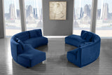 Kenzi Navy Velvet 2pc. Sectional