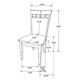 Gabriel 5-piece Extension Leaf Dining Table Set Cappuccino