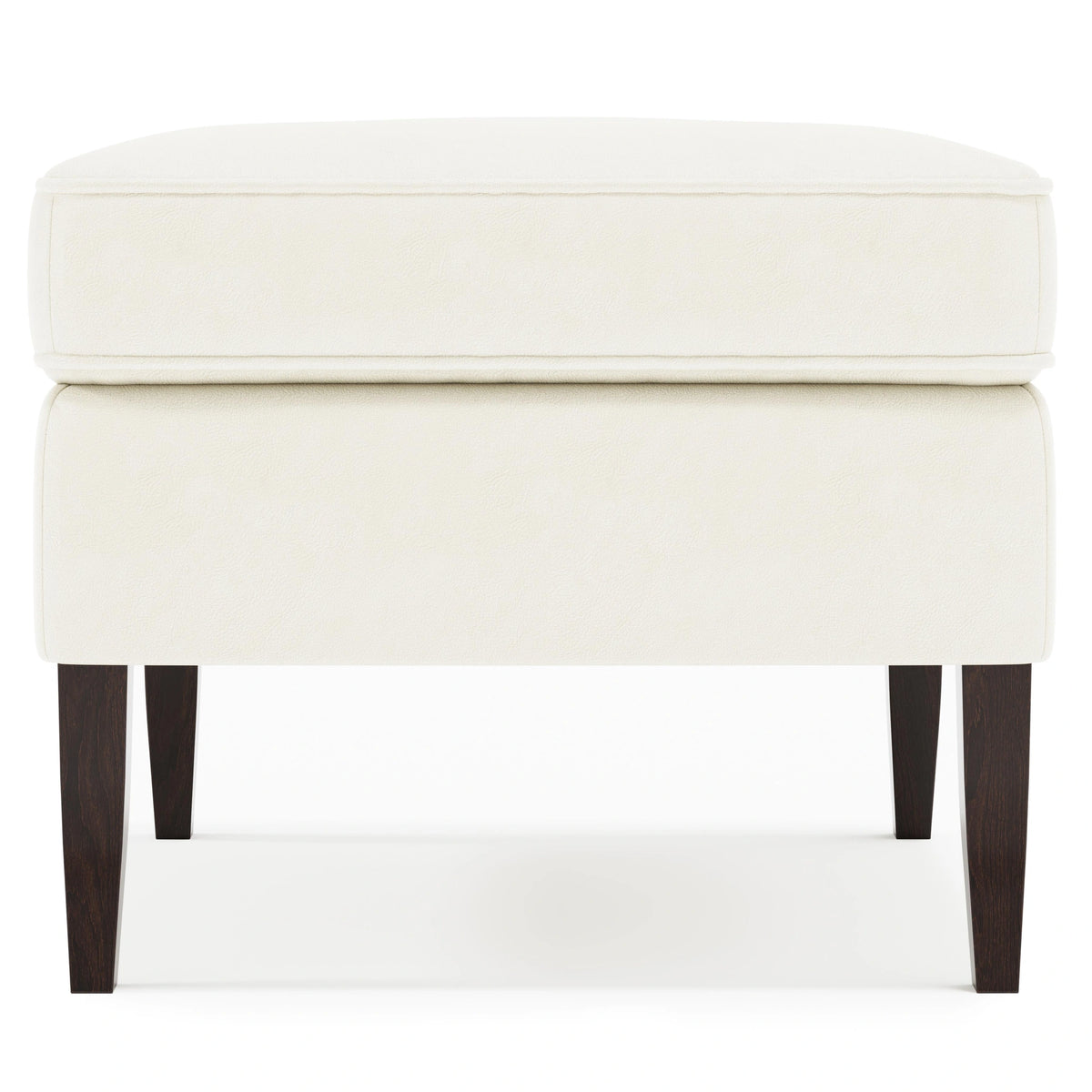 Kingston Leather Ottoman Without Nails