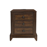 Phillipe 2-Drawer Cabinet with USB in Cherry