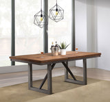 Spring Creek Dining Table with Extension Leaf Natural Walnut
