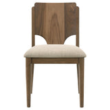 Crestmore 5-piece 46-inch Round Wood Dining Table Set Walnut