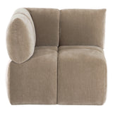 Marisol - Modern Taupe Fabric Sectional Sofa