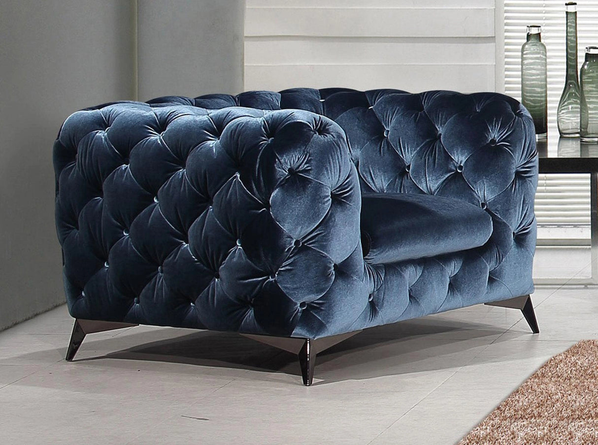 J&M Furniture Glitz Chair in Blue