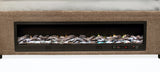 Senna Panel Bed with Bluetooth Speaker and Flame Visualizer