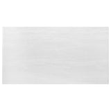 Kerwin Rectangle Faux Marble Top Dining Table White and Chrome