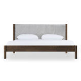 Carolina - Modern Grey Fabric + Wenge Bed
