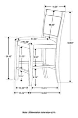 Dewey 5 Pc Counter Height Dining Sets