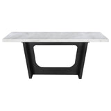 Sherry Rectangular Marble Top Dining Table set