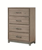 Crown Mark Furniture River 4 Drawer Chest in Brown image