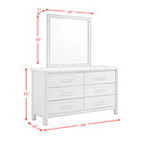 Jonas Dresser and Mirror Set in Natural
