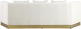 Marquis Cream Velvet Sofa