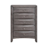 Emily Chest Grey 5Drawer (Sturdy)