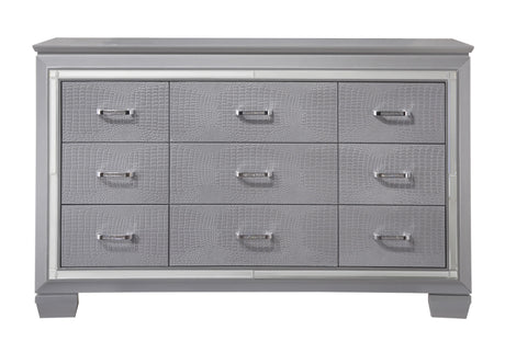 Crown Mark Furniture Lillian Dresser in Silver image