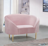 Ritz Pink Velvet Chair
