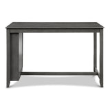 AMY 60" COUNTER TABLE+CHAIRS W/STG (5 PCS) -GRAY