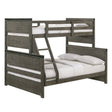 Elements International Wade Twin over Full Bunk Bed in Gray image