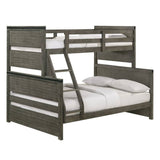 Elements International Wade Twin over Full Bunk Bed in Gray image